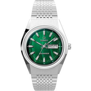 Timex Q Falcon Eye Stainless Steel Green Dial Men's Watch TW2U95400