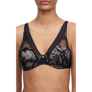 Chantelle - T-shirt BH med spacer materiale - TRUE LACE - Sort