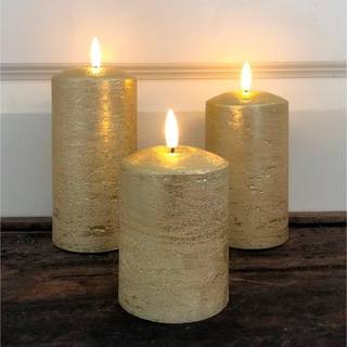 Rustik Vokslys 3D - Guld - 3-Pak - Veli Line