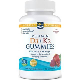 Vitamin D3+K2 Gummibamser, Granatæble - 60 stk