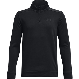 Armour Fleece® Boys' ¼ Zip Black / Black YMD (137 - 149 cm)