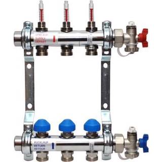 Manifold 7 kredse m/flowmeter