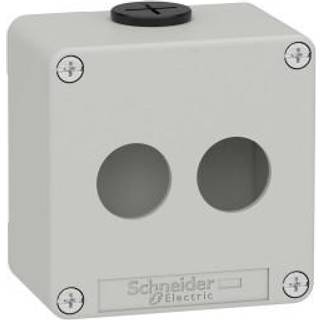 Schneider Trykknapkasse metal grå for 2xø22