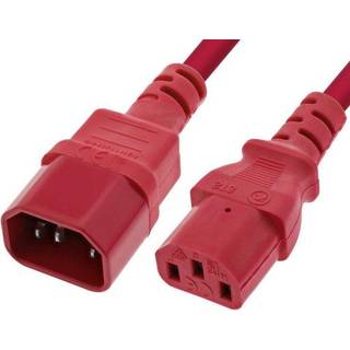 Strømforsyning forlænger kabel - 1.5 m - Rød
