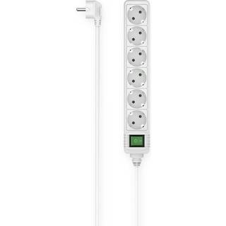 Hama Power Strip 6-vejs Switch 1.4 meter hvid