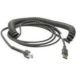 Zebra USB-Kabel, 2.8m, Opviklet - CBA-U32-C09ZAR