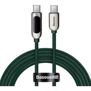 USB-C til USB-C Baseus Display-Kabel, 100W, 2m (grøn)