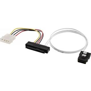 Mini SAS kabel SFF8087 til 1x SAS SFF8482 + Strøm - 0.5m