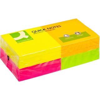 Q-connect notes 76x76mm rainbow 12stk