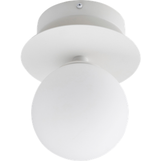 Væglampe / loftslampe Art Deco 24 cm, hvid