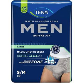 Tena Men Active Fit Grey S/M Pants (9 stk)
