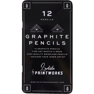 Farveblyanter Graphite - Lindetræ. 12 stk. - Multi - Printworks