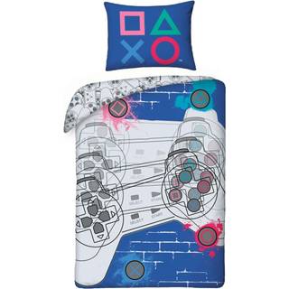 Playstation Controller Sengetøj - 100 procent bomuld