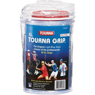 Tourna Grip XL Original Dry Feel Tennis Grip Tour Pack med 50 greb