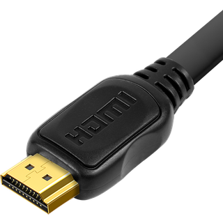 SiGN Flad HDMI til HDMI kabel 4K, 2m - Sort