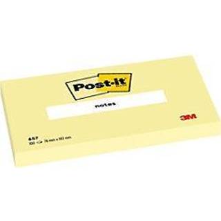 Post-it notesblok 76x102mm gul 12stk