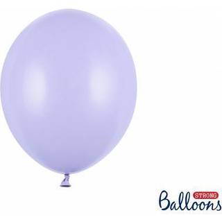 100 stk. Latexballoner lys lilla 10" - Perfekt til festdekoration med helium