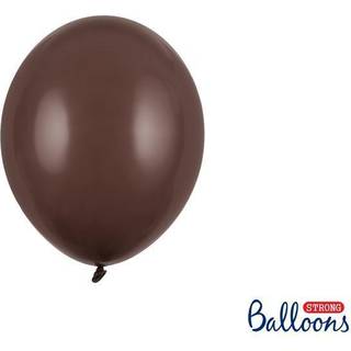 100 stk. Latexballoner kakao brun 9" – Luksus kvalitet til fest &amp; dekoration