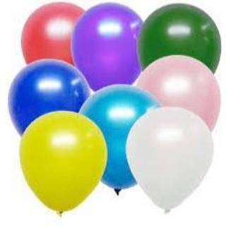 10 stk. Økologiske balloner metallic mix 10" – Biologisk nedbrydelige til festdeko