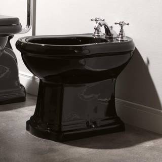 Lavabo Retro bidet t/gulvmontage i sort
