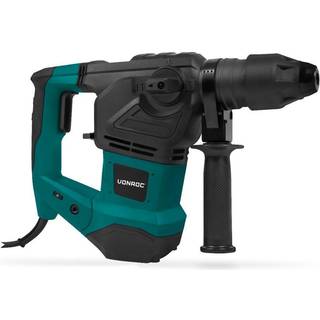 VONROC Borehammer - 1800W - Rotation - Pneumatisk - 6 Joule | SDS plus | Inkl. Borehoved og Tilbehør