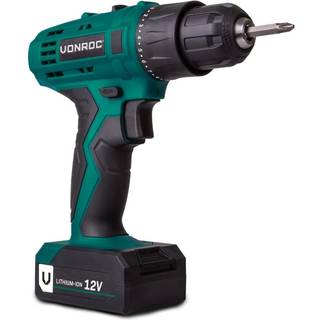 VONROC Bore-/skruemaskine 12V | Inkl. akku og oplader