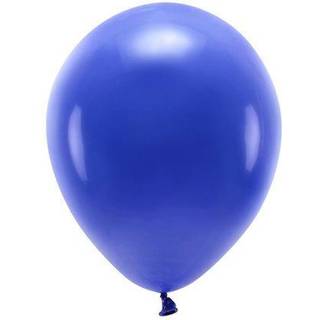 100 stk. Økologiske balloner navy blå 12" - Biologisk nedbrydelig festdekoration