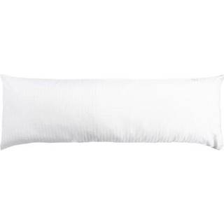 Pudebetræk 50x150 cm - 100% Bomuldssatin - Hvidt ensfarvet pudebetræk - Borg Living