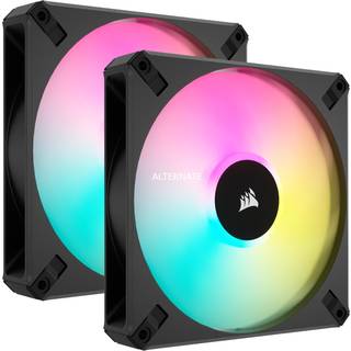 Corsair CO-9050156-WW computer cooling system Computer case Fan 14 cm Black 2 pc(s)