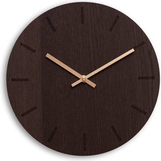 Oak Vægur, Dark Oak/Copper, Ø28 cm