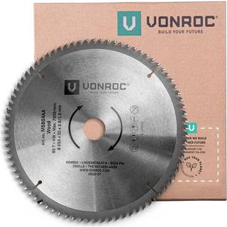 VONROC Savklinge  254 x 30mm | Universel | 80 Tænder | Til Kap og geringssav
