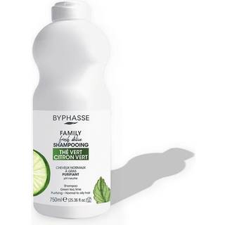 BYPHASSE Lime & Green Ultralindrende shampoo til normal og fedtet hår, samt sensitiv hovedbund 750 ml - 750 ml