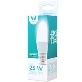 LED-lampe E27, 3W, 230V, 4500K, Hvid neutral