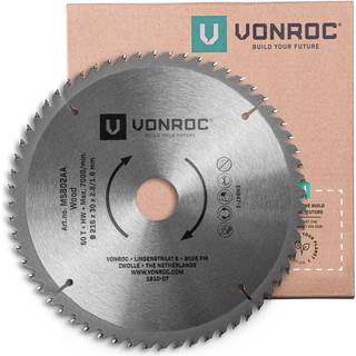 VONROC Savklinge  216 x 30mm | 60 Tænder | Universel | Til Kap og geringssav