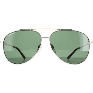 Ferragamo Unisex SF265S 723 Solbriller Metal Guld Grøn Pilot
