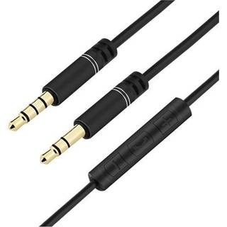 3,5mm Audiokabel med mikrofon/volumekontrol