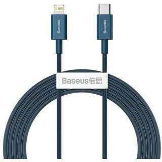 EFTERÅRSUDSALG - Baseus Superior Series Kabel USB-C til iP, 20W, PD, 2m (blå)