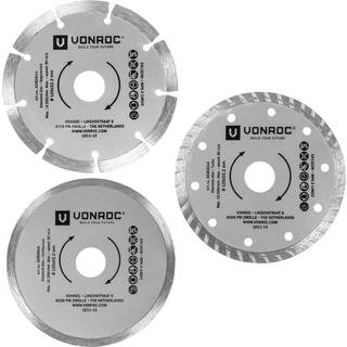 VONROC Diamantklinge - Universel | 125mm | Inh. 3 stk.