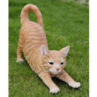 Hi-line gave Ltd. Orange Tabby Cat Stretching