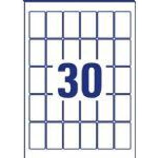 Avery L7975-25 Dybfrostetiketter 30x50mm 25ark
