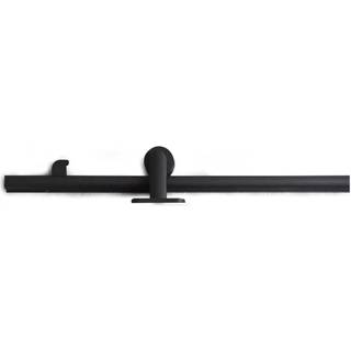 Habo Compact skydedørsbeslag, top, sort