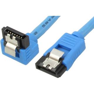 SATA 600 vinkel kabel - Blå - 0.5 m