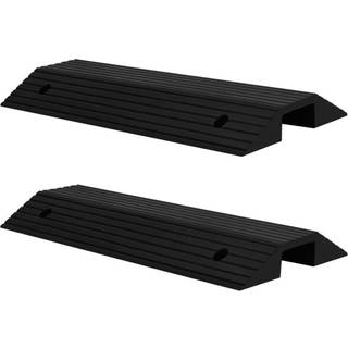 dørtrinsramper broform 2 stk. 80x40x8 cm gummi