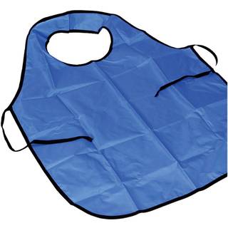 Forklæde med krave, L: 100 cm, str. M-XL cm, blå, 10 stk./ 1 pk.