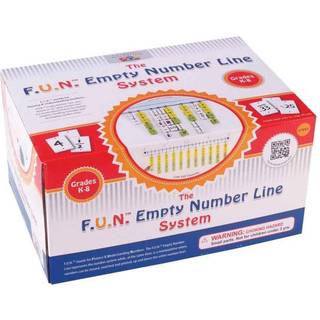 L?ringsfordel-7992 F.U.N. Tom nummerlinjesystem - 182 -delt tomt h?ngende nummerlinje med 25 skrivning p?/aft?r kort 6 """" x 80 """"