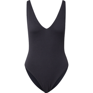 Seafolly Women's Sea Dive Deep V Neck One Piece Badedragt Damer størrelse 12 farve sort