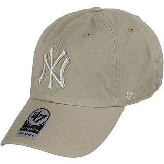 MLB New York Yankees Men's '47 Brand Clean Up Cap Khaki One-Størrelse