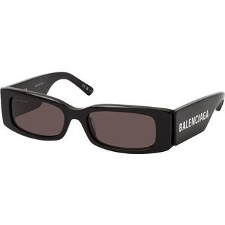 Balenciaga BB0260S Asian Fit 001 56 Solbriller Kvinder Black - Black - 56mm