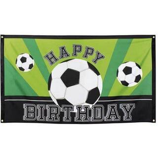 Fodbold flag HAPPY BIRTHDAY