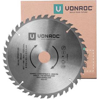 VONROC Savklinge  216 x 30mm | 40 Tænder | Universel | Til Kap og geringssav